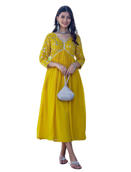 3-Piece Cotton Kurta Set for Women ? Kurta, Palazzo & Dupatta(L)